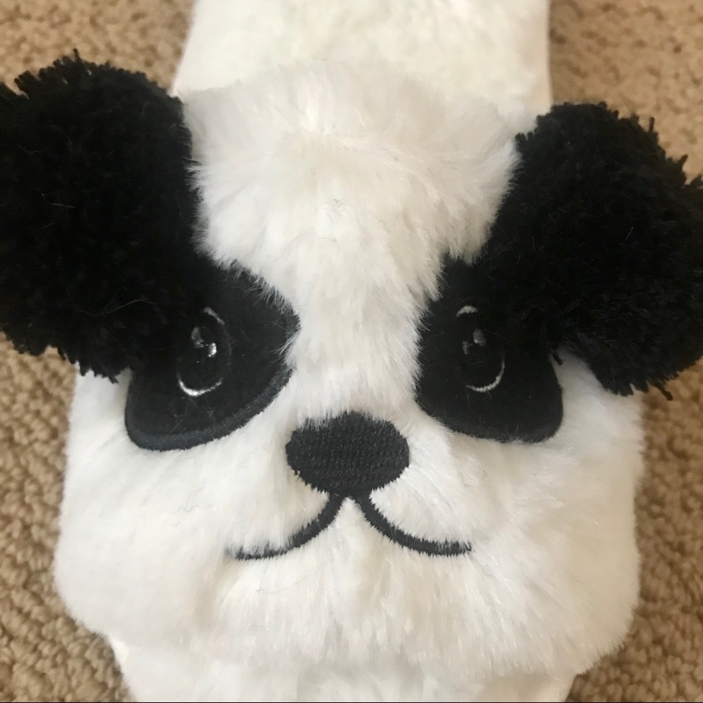 NWT Caramella Bubble Fuzzy Panda Slippers - Picture 6 of 8